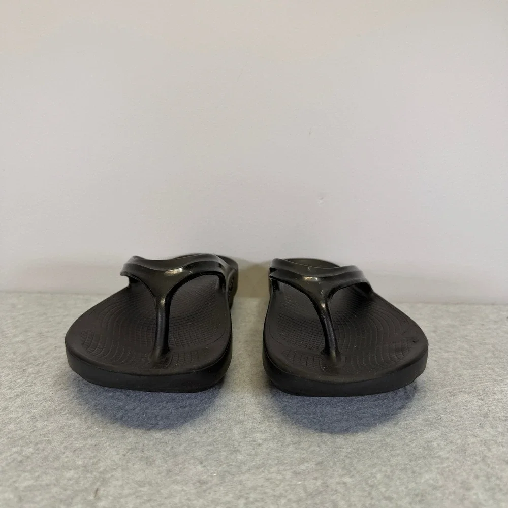 OOFOS OOriginal Recovery Sandal Black Womens Size 8 Thong Flip Flop Comfort